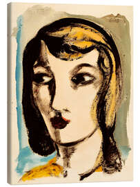 Tableau sur toile Portrait of a Woman - Heinrich Hoerle