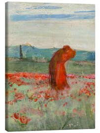 Canvas print A Kiss Among the Poppies - Wojciech Weiss