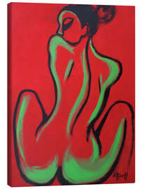 Tableau sur toile Red and Green Figure - Carmen Tyrrell