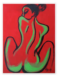 Tableau Red and Green Figure - Carmen Tyrrell
