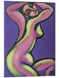 Acrylglasbild Rosa und lila Figur - Carmen Tyrrell
