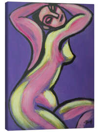Tableau sur toile Pink and Purple Figure - Carmen Tyrrell