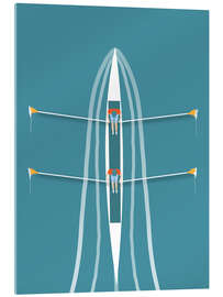 Acrylglasbild Auf dem stillen Blau - Layla Oz