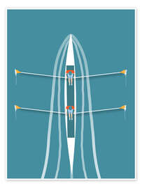 Wandbild Auf dem stillen Blau - Layla Oz