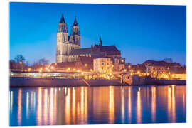 Acrylic print Magdeburg Cathedral in the evening - Martin Wasilewski