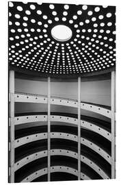 Print på aluminium Hamburg architecture: Geometry in the Rödingsmarkt Parkhaus - Nils Steiner