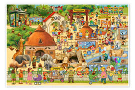 Poster Ein Tag im Zoo - Marion Krätschmer