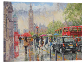 Acrylic print Rainy Day in London - Paul Simmons
