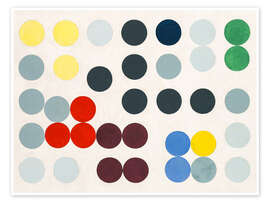 Wall art print Composition with Circles, 1934 - Sophie Taeuber-Arp