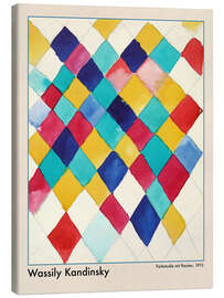 Lærredsbillede Color study with diamonds, 1913 - Wassily Kandinsky