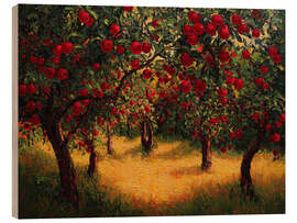 Holzbild Zwischen den Apfelbäumen - DejaReve