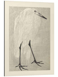 Print på aluminium Héron - Treatise on Painting (Kyōsai gadan) - Kawanabe Kyosai