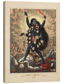 Leinwandbild Kali, die zornige Beschützerin Indiens, Kolgata