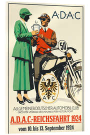 Acrylglasbild ADAC Automobil Club, 1924 - Vintage Advertising Collection