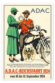 Wall art print ADAC Automobil Club, 1924 (German) - Vintage Advertising Collection