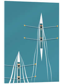 Acrylglasbild Ruderboote - Layla Oz