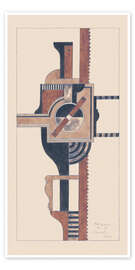 Wall art print Brown Machinist - Otto Carlsund