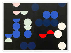 Wall art print Moving circles, 1935 - Sophie Taeuber-Arp