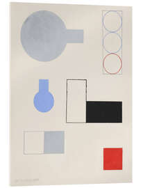 Acrylglasbild Komposition - Sophie Taeuber-Arp