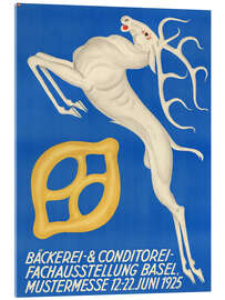 Tableau en verre acrylique Basel Bakery &amp; Confectionary Fair, 1925 - Otto Plattner - Vintage Advertising Collection