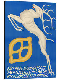 Print på aluminium Basel Bakery &amp; Confectionary Fair, 1925 - Otto Plattner - Vintage Advertising Collection