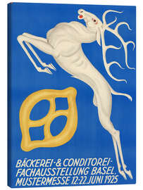 Leinwandbild Bäckerei &amp; Conditorei Basel, 1925 - Otto Plattner - Vintage Advertising Collection