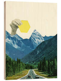 Holzbild Moving Mountains - Cassia Beck