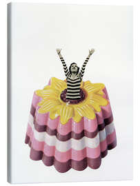 Tableau sur toile Blancmange Surprise - Cassia Beck