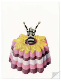 Sticker mural Blancmange Surprise - Cassia Beck