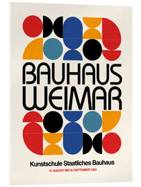 Acrylic print Bauhaus Weimar Exhibition 1923