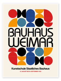 Poster Bauhaus Weimar Ausstellung 1923