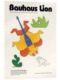 Acrylglasbild Bauhaus Lion Cut-out Template