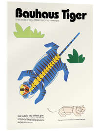 Acrylglasbild Bauhaus Tiger Cut-out Template