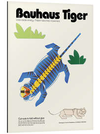 Print på aluminium Bauhaus Tiger Cut-out Template - Kidz Collection