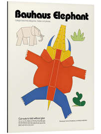 Print på aluminium Bauhaus Elephant Cut-out Template - Kidz Collection