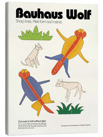 Leinwandbild Bauhaus Wolf Cut-out Template - Kidz Collection