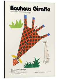 Aluminium print Bauhaus Giraffe Cut-out Template - Kidz Collection