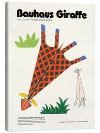 Leinwandbild Bauhaus Giraffe Cut-out Template - Kidz Collection