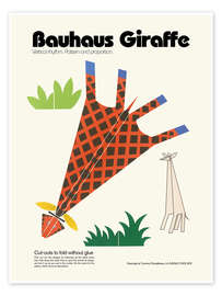 Poster Bauhaus Giraffe Cut-out Template - Kidz Collection