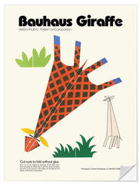 Wall sticker Bauhaus Giraffe Cut-out Template - Kidz Collection