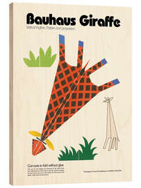 Wood print Bauhaus Giraffe Cut-out Template - Kidz Collection