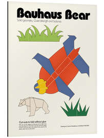 Print på aluminium Bauhaus Bear Cut-out Template - Kidz Collection