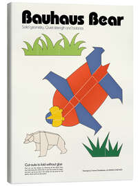 Lærredsbillede Bauhaus Bear Cut-out Template - Kidz Collection