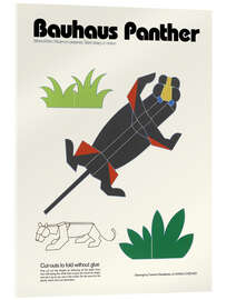 Acrylglasbild Bauhaus Panther Cut-out Template