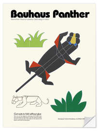 Wall sticker Bauhaus Panther Cut-out Template