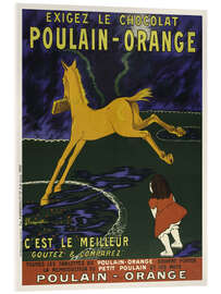 Acrylglasbild Chocolat Poulain-Orange - Vintage Advertising Collection
