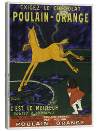 Leinwandbild Chocolat Poulain-Orange - Vintage Advertising Collection