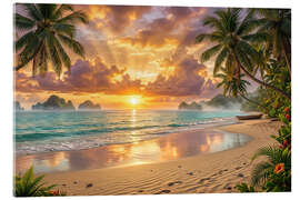 Acrylic print Paradise - Mango Art