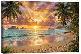 Canvas print Paradise - Mango Art