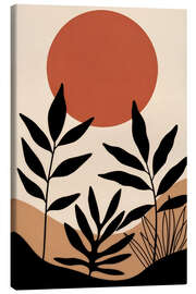 Tableau sur toile Red sun - Mango Art